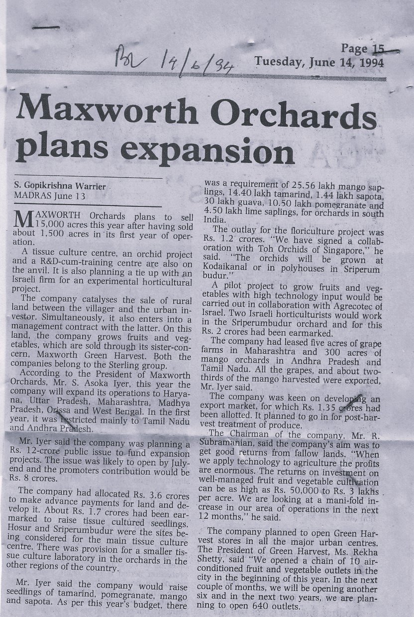 Maxworth Orchards plans expansion