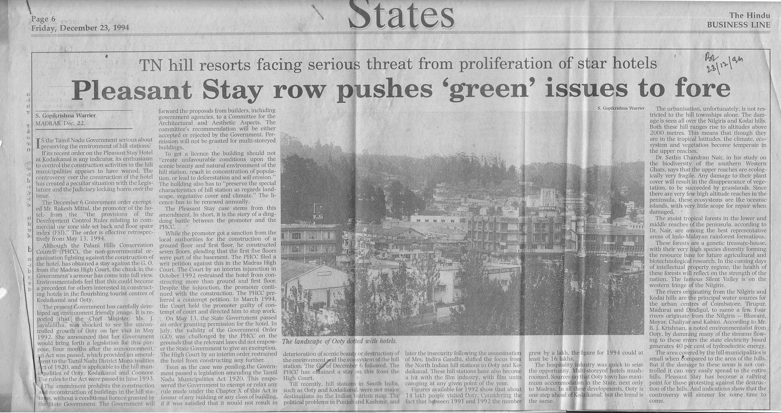 Pleasant Stay row pushes 'green' issues to fore