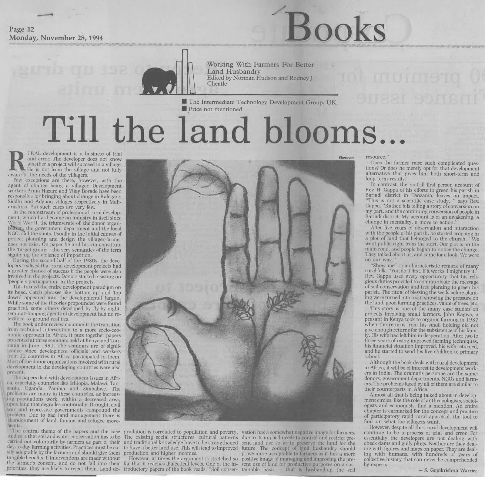 Till the land blooms...