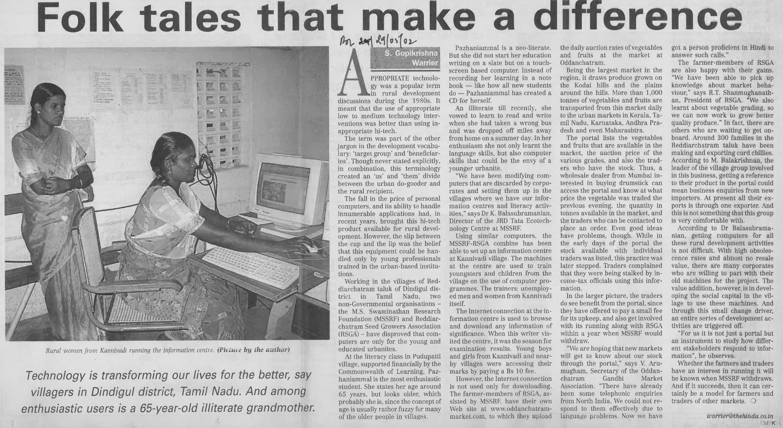 Folk tales that make a difference