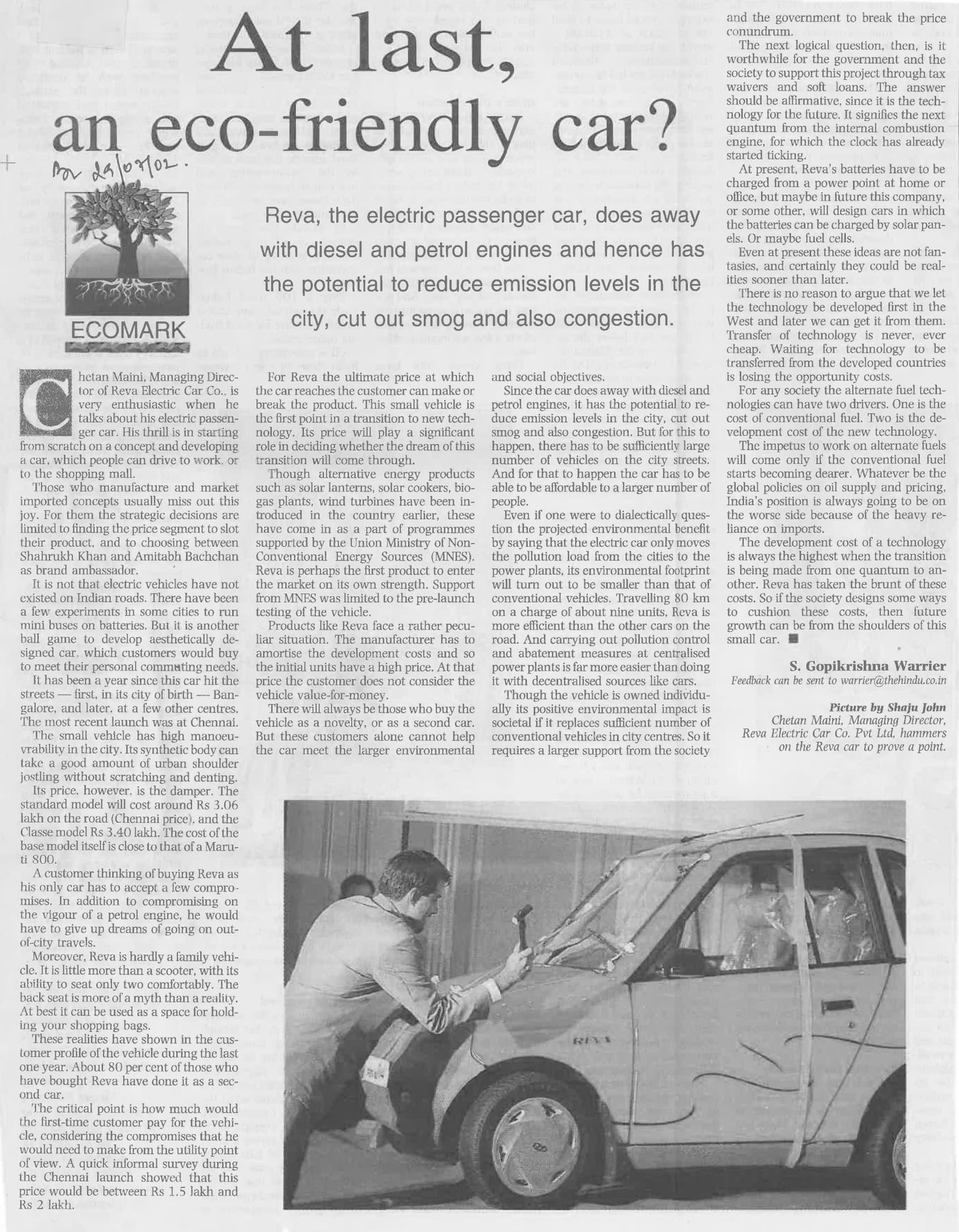 At last, an eco-friendly car?
