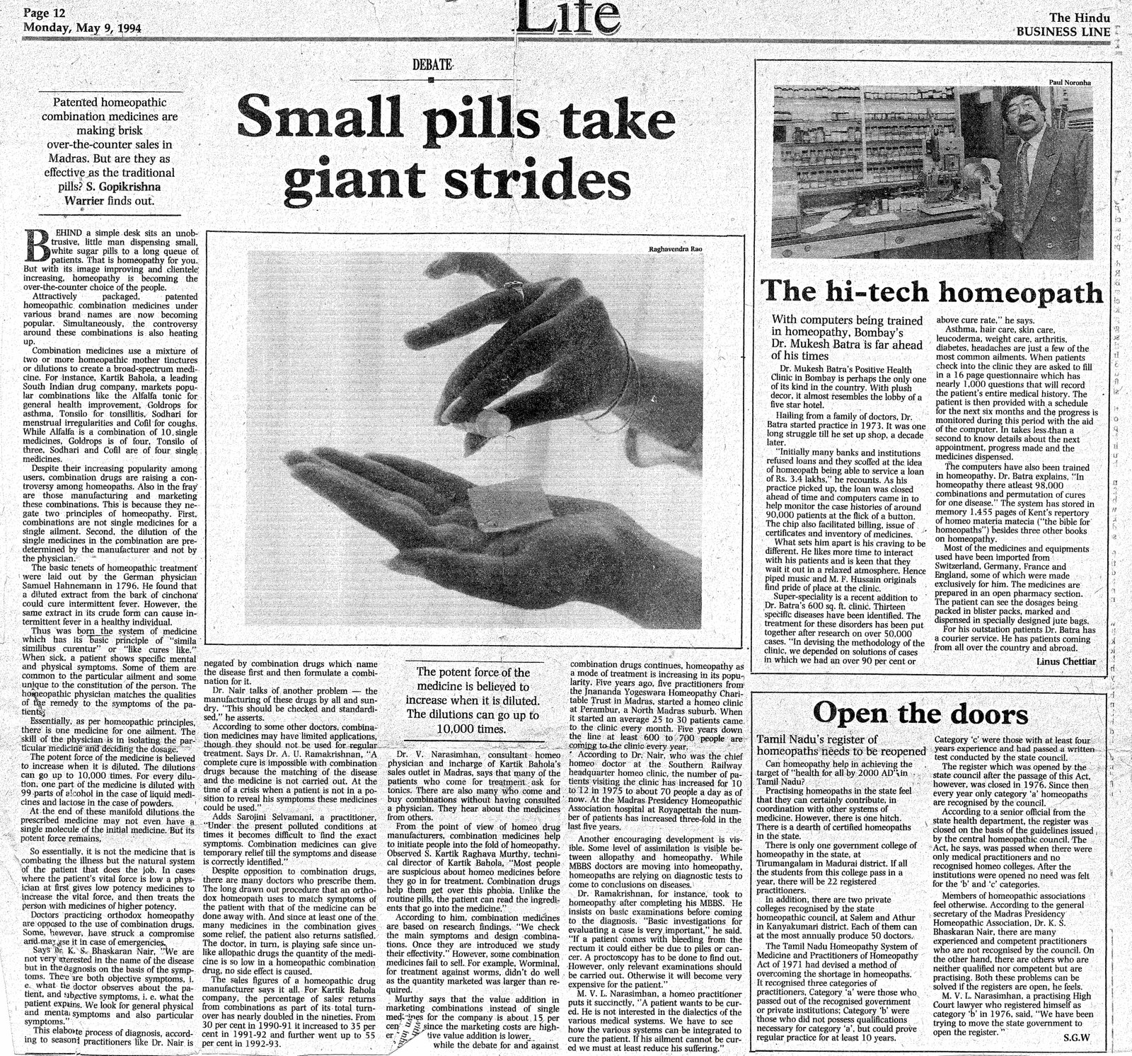 Small pills take giant strides