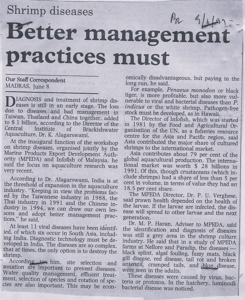 Better management practices must