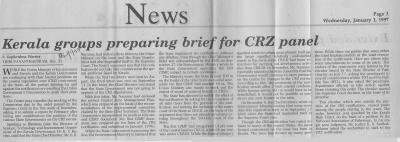 Kerala groups preparing brief for CRZ panel