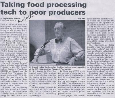 Taking food processing tech to poor producers
