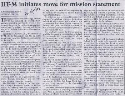 IIT-M initiates move for mission statement