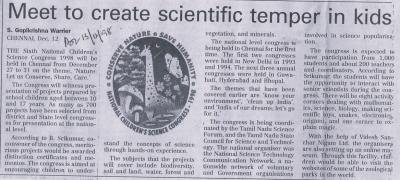 Meet to create scientific temper in kids