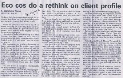 Eco cos do a rethink on client profile