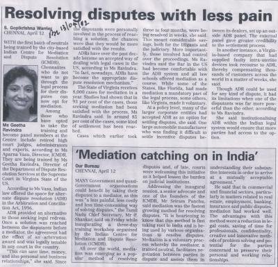 Resolving disputes with less pain