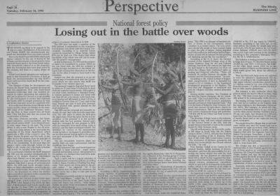 Losing out in the battle over woods