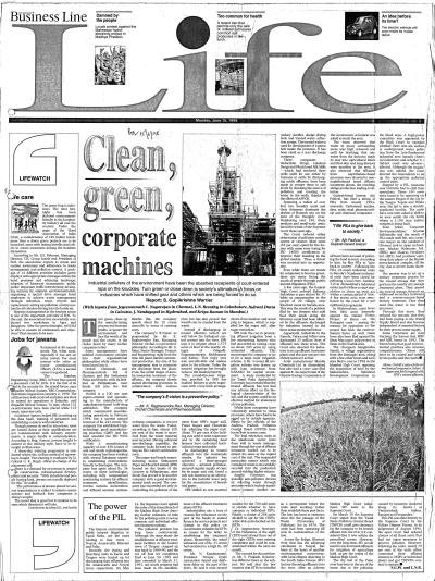 Clean, green, corporate machines
