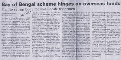 Bay of Bengal scheme hinges on overseas funds