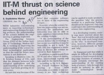 IIT-M thrust on science behind engineering