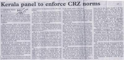 Kerala panel to enforce CRZ norms