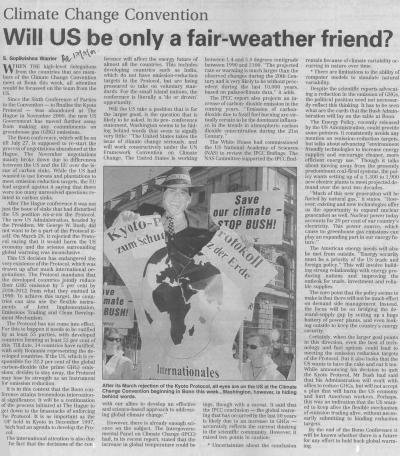 Will US be only a fair-weather friend?