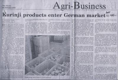 Kurinji products enter German market