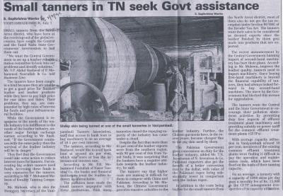 Small tanners in TN seek Govt assistance