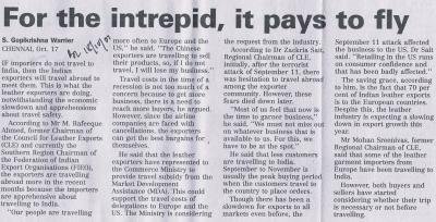 For the intrepid, it pays to fly