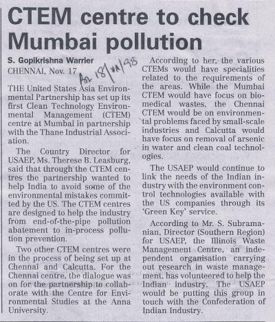 CTEM centre to check Mumbai pollution