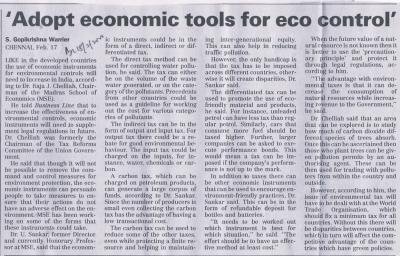 'Adopt economic tools for eco control'