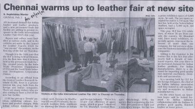 Chennai warms up to leather fair at new site