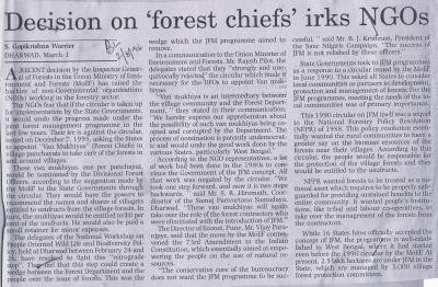 Decision on 'forest chiefs' irks NGOs