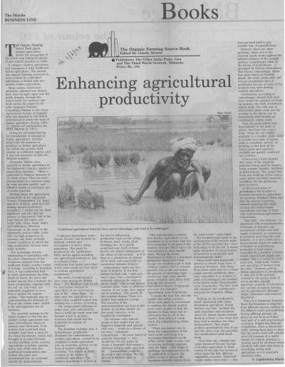 Enhancing agricultural productivity