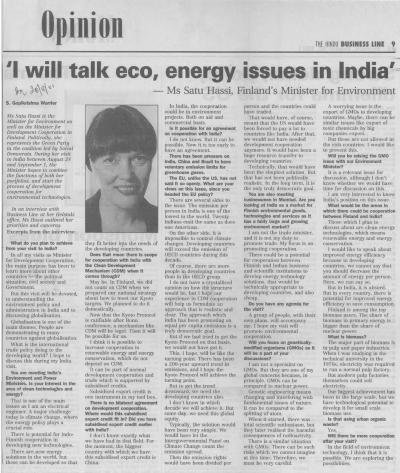 'I will talk eco, energy issues in India'