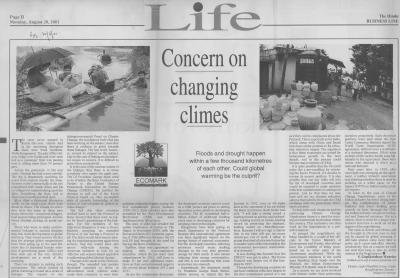 Concern on changing climes