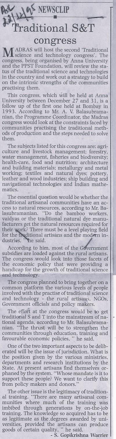 Traditional S&T congress