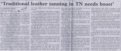 Traditional leather tanning in TN needs boost