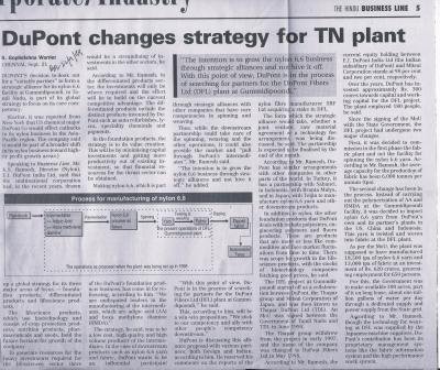 DuPont changes strategy for TN plant