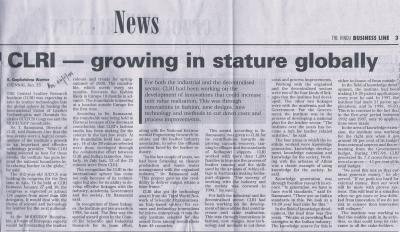 CLRI - growing in stature globally