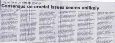 Consensus on crucial issues seems unlikely 