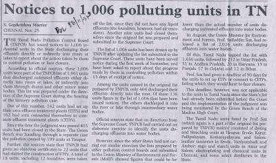 Notices to 1,006 polluting units in TN