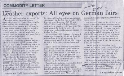Leather exports: All eyes on German fairs