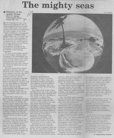 The mighty seas
