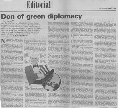 Don of green diplomacy