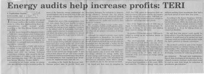 Energy audits help increase profits: TERI