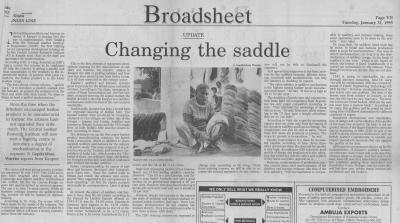 Changing the saddle