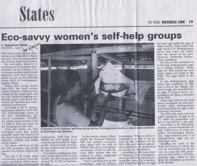 Eco-savvy women's self-help groups