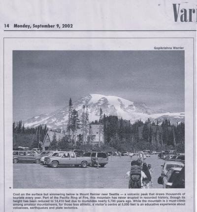 Mount Rainier near Seattle